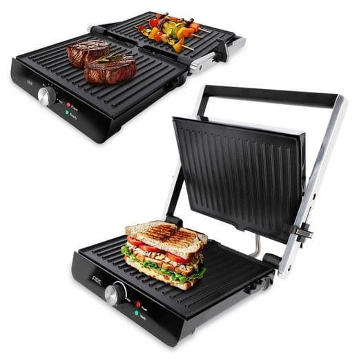 ADE Kontaktgrill 3-in-1 Sandwichmaker Paninitoaster Tischgrill